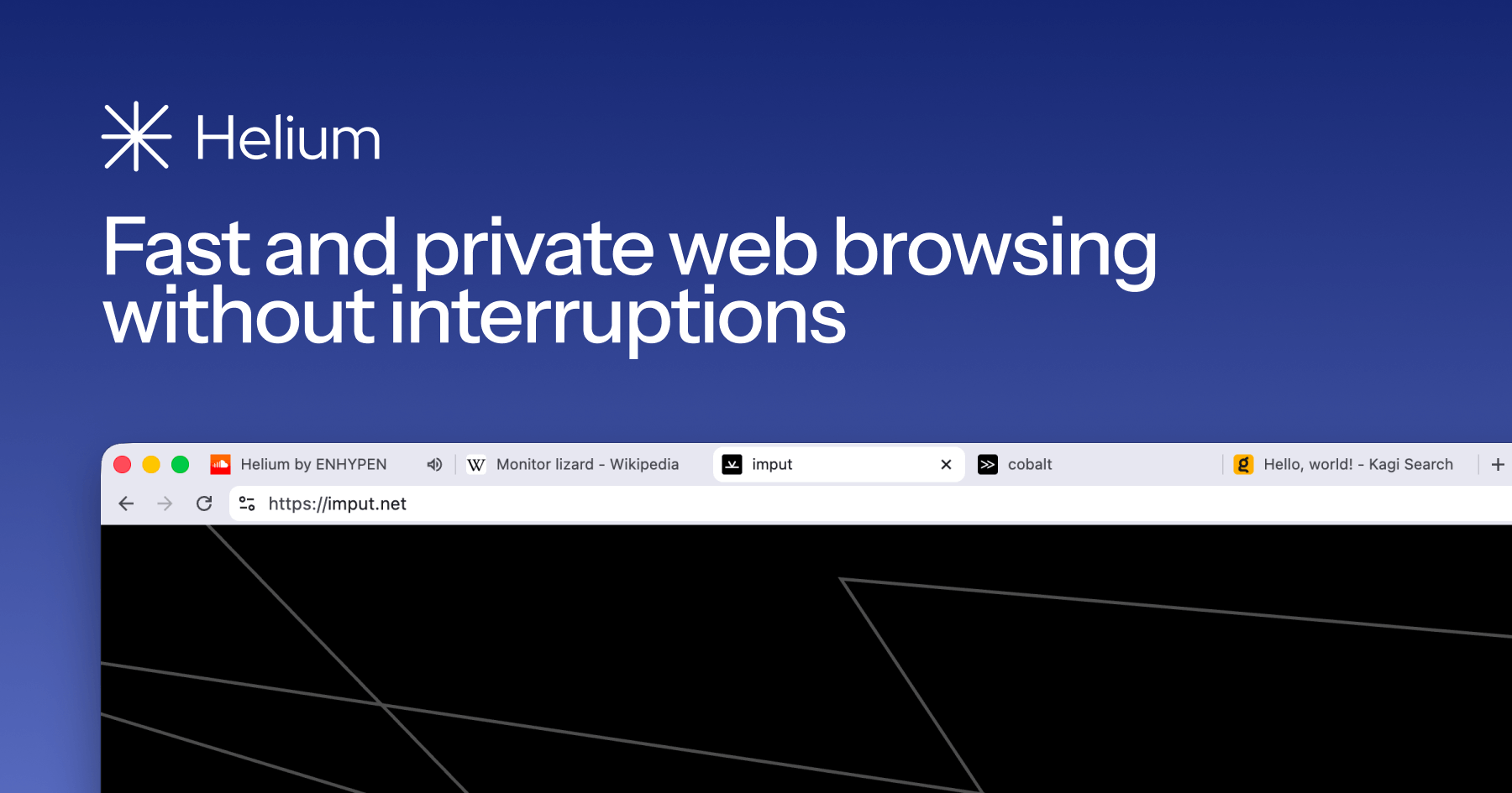 Helium: Ein leichter, datenschutzorientierter und Open-Source Chromium-Browser